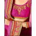 Tantalizing Pink Colored Embroidered Georgette Net Saree